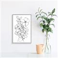 Picture of Flower Drawing _GroupedProduct_Rectangle_Portrait_Canvas_Framed_