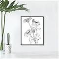 Picture of Daisy Drawing _GroupedProduct_Rectangle_Portrait_Canvas_Framed_