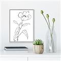 Picture of Poppy Drawing _GroupedProduct_Rectangle_Portrait_Canvas_Framed_