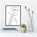 Picture of Poppy Drawing _GroupedProduct_Rectangle_Portrait_Canvas_Framed_