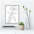 Picture of Poppy Drawing _GroupedProduct_Rectangle_Portrait_Canvas_Framed_