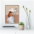 Picture of Side Fashion with Leaves _GroupedProduct_Rectangle_Portrait_Canvas_Framed_