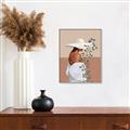 Picture of Side Fashion with Leaves _GroupedProduct_Rectangle_Portrait_Canvas_Framed_