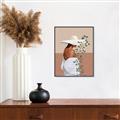 Picture of Side Fashion with Leaves _GroupedProduct_Rectangle_Portrait_Canvas_Framed_