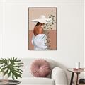 Picture of Side Fashion with Leaves _GroupedProduct_Rectangle_Portrait_Canvas_Framed_