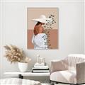 Picture of Side Fashion with Leaves _GroupedProduct_Rectangle_Portrait_Canvas_Framed_