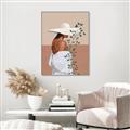 Picture of Side Fashion with Leaves _GroupedProduct_Rectangle_Portrait_Canvas_Framed_