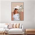 Picture of Side Fashion with Leaves _GroupedProduct_Rectangle_Portrait_Canvas_Framed_