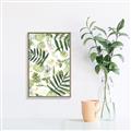 Picture of All Over Leaves _GroupedProduct_Rectangle_Portrait_Canvas_Framed_