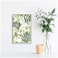 Picture of All Over Leaves _GroupedProduct_Rectangle_Portrait_Canvas_Framed_