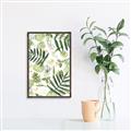Picture of All Over Leaves _GroupedProduct_Rectangle_Portrait_Canvas_Framed_