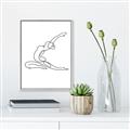 Picture of Yoga Pose II _GroupedProduct_Rectangle_Portrait_Canvas_Framed_