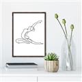Picture of Yoga Pose II _GroupedProduct_Rectangle_Portrait_Canvas_Framed_