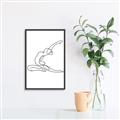 Picture of Yoga Pose II _GroupedProduct_Rectangle_Portrait_Canvas_Framed_