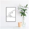 Picture of Yoga Pose II _GroupedProduct_Rectangle_Portrait_Canvas_Framed_