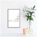 Picture of Yoga Pose V _GroupedProduct_Rectangle_Portrait_Canvas_Framed_
