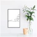 Picture of Yoga Pose V _GroupedProduct_Rectangle_Portrait_Canvas_Framed_