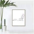 Picture of Yoga Pose V _GroupedProduct_Rectangle_Portrait_Canvas_Framed_