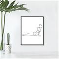 Picture of Yoga Pose V _GroupedProduct_Rectangle_Portrait_Canvas_Framed_