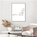 Picture of Yoga Pose V _GroupedProduct_Rectangle_Portrait_Canvas_Framed_