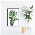 Picture of Snake Leaves _GroupedProduct_Rectangle_Portrait_Canvas_Framed_