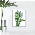 Picture of Snake Leaves _GroupedProduct_Rectangle_Portrait_Canvas_Framed_