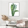 Picture of Snake Leaves _GroupedProduct_Rectangle_Portrait_Canvas_Framed_