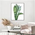 Picture of Snake Leaves _GroupedProduct_Rectangle_Portrait_Canvas_Framed_