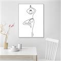 Picture of Yoga Pose IV _GroupedProduct_Rectangle_Portrait_Canvas_Framed_