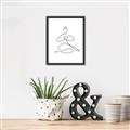 Picture of Yoga Pose I _GroupedProduct_Rectangle_Portrait_Canvas_Framed_