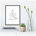 Picture of Yoga Pose I _GroupedProduct_Rectangle_Portrait_Canvas_Framed_