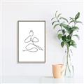 Picture of Yoga Pose I _GroupedProduct_Rectangle_Portrait_Canvas_Framed_