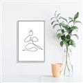Picture of Yoga Pose I _GroupedProduct_Rectangle_Portrait_Canvas_Framed_