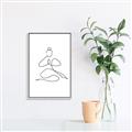Picture of Yoga Pose I _GroupedProduct_Rectangle_Portrait_Canvas_Framed_
