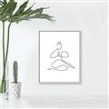 Picture of Yoga Pose I _GroupedProduct_Rectangle_Portrait_Canvas_Framed_
