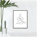 Picture of Yoga Pose I _GroupedProduct_Rectangle_Portrait_Canvas_Framed_