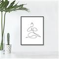 Picture of Yoga Pose I _GroupedProduct_Rectangle_Portrait_Canvas_Framed_