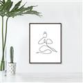 Picture of Yoga Pose I _GroupedProduct_Rectangle_Portrait_Canvas_Framed_