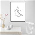 Picture of Yoga Pose I _GroupedProduct_Rectangle_Portrait_Canvas_Framed_