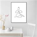 Picture of Yoga Pose I _GroupedProduct_Rectangle_Portrait_Canvas_Framed_