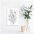 Picture of Flower Drawing _GroupedProduct_Rectangle_Portrait_Unframed_Print_Only_