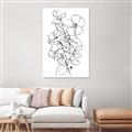 Picture of Flower Drawing _GroupedProduct_Rectangle_Portrait_Unframed_Print_Only_