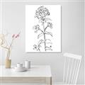 Picture of Single Hydrangea Drawing _GroupedProduct_Rectangle_Portrait_Unframed_Print_Only_
