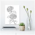 Picture of French Hydrangea Drawing _GroupedProduct_Rectangle_Portrait_Unframed_Print_Only_