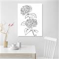 Picture of French Hydrangea Drawing _GroupedProduct_Rectangle_Portrait_Unframed_Print_Only_
