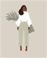 Picture of Palm Girl Fashion I _GroupedProduct_Rectangle_Portrait_Unframed_Print_Only_