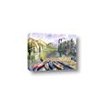 Picture of Canoe at Lake Louise  _GroupedProduct_Rectangle_Landscape_Canvas_