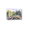 Picture of Canoe at Lake Louise  _GroupedProduct_Rectangle_Landscape_Canvas_