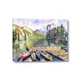 Picture of Canoe at Lake Louise  _GroupedProduct_Rectangle_Landscape_Canvas_