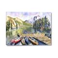 Picture of Canoe at Lake Louise  _GroupedProduct_Rectangle_Landscape_Canvas_